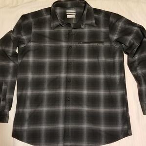 Columbia Omni-Wick Omni-Shade Button Down Sz L EUC